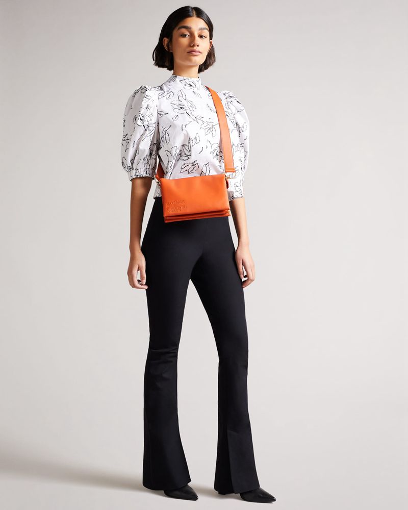 Ted Baker Darceyy Branded Webbing Cross Body Crossbody Väska Dam Bruna | GEQ-298315