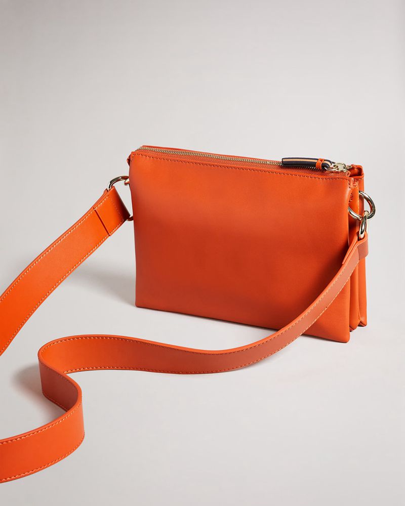 Ted Baker Darceyy Branded Webbing Cross Body Crossbody Väska Dam Bruna | GEQ-298315