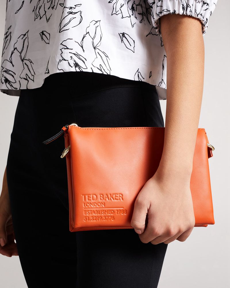 Ted Baker Darceyy Branded Webbing Cross Body Crossbody Väska Dam Bruna | GEQ-298315