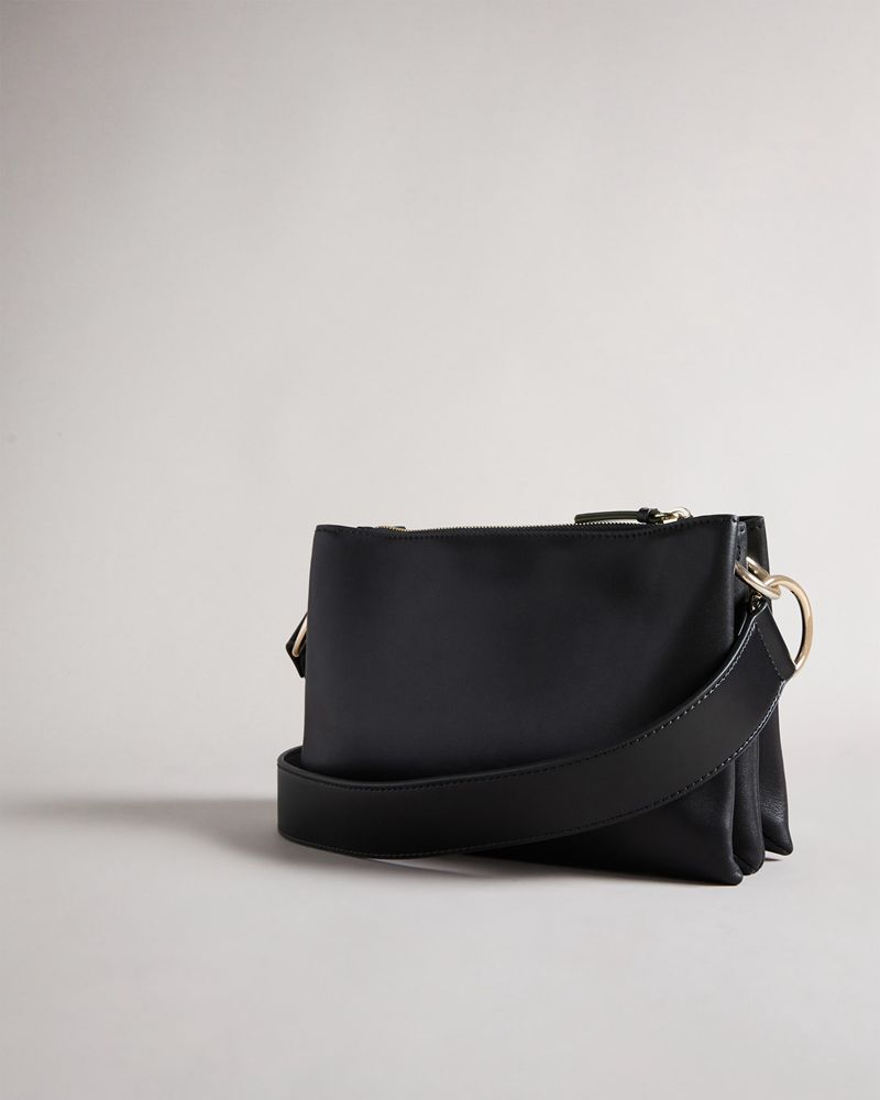 Ted Baker Darceyy Branded Webbing Cross Body Crossbody Väska Dam Svarta | HTU-137594