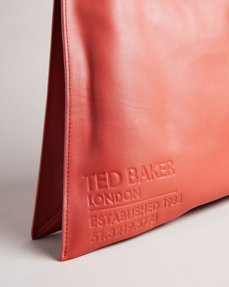 Ted Baker Darcita Branded Webbing Large Hobo Axelväska Dam Röda | JON-829136