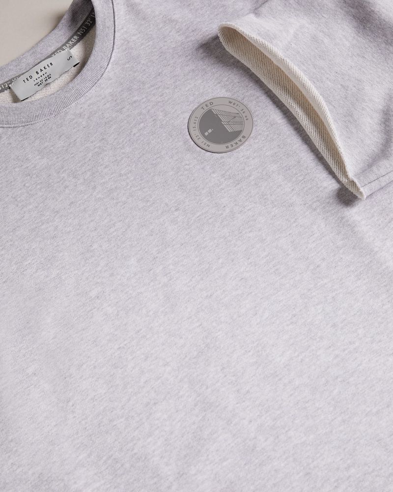 Ted Baker Debrie Raw Cut Active Blast Dam Gray | XZQ-825746