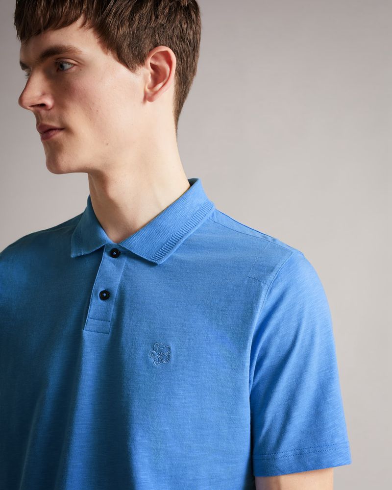 Ted Baker Delvin Sleeve Polo Blast Herr Blå | MDO-745390