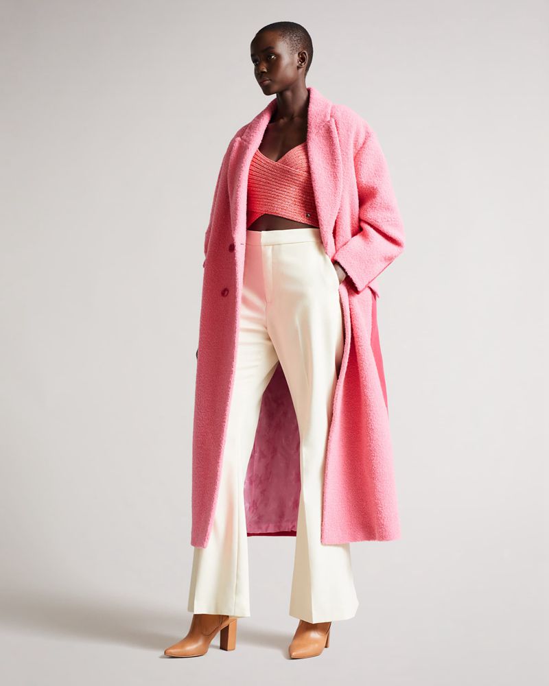 Ted Baker Demie Twist Front Knit Stickat Dam Rosa | JOK-251897