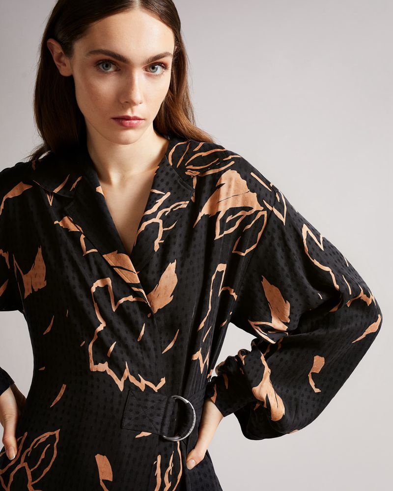 Ted Baker Diaanna Integral Wrap With Detail Klänning Dam Bruna | GXV-963842