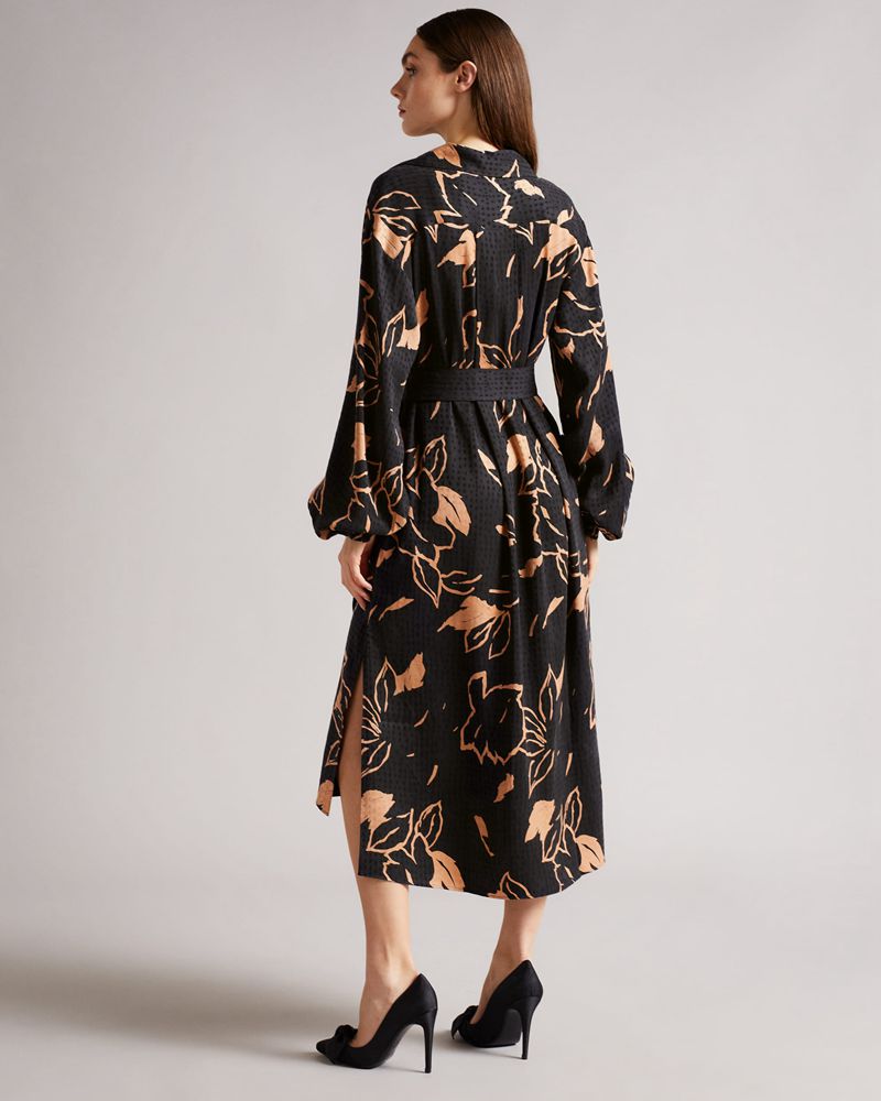Ted Baker Diaanna Integral Wrap With Detail Klänning Dam Bruna | GXV-963842
