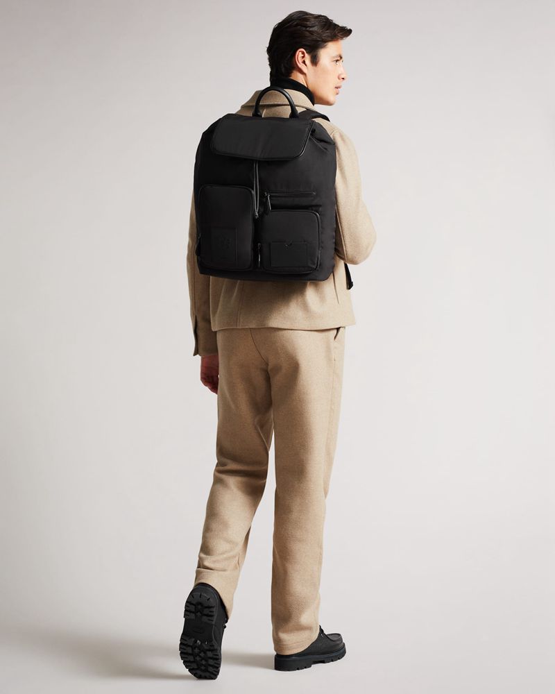 Ted Baker Disrict Modular Ryggsäck Herr Svarta | GSW-820397