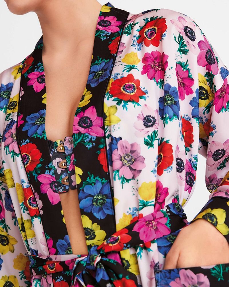 Ted Baker Dittsa Floral Printed Robe Nattkläder Dam Olika Färger | XGO-360795