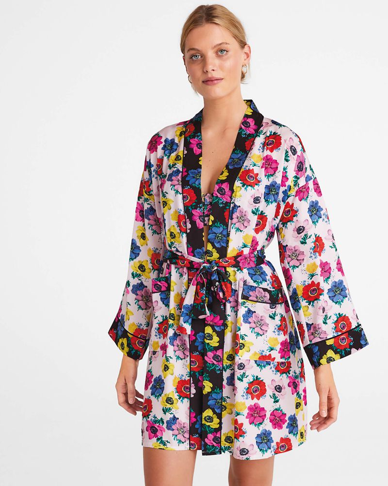 Ted Baker Dittsa Floral Printed Robe Nattkläder Dam Olika Färger | XGO-360795