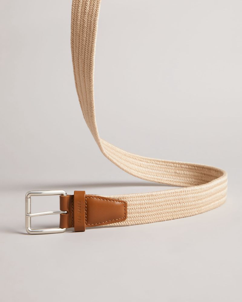 Ted Baker Diumm Woven Bälte Herr Natural | SKQ-650831