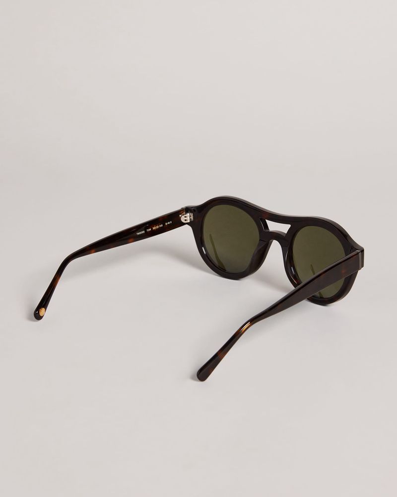 Ted Baker Divve Tms095 Plastic Tjock Round Solglasögon Herr Bruna | PJI-971643