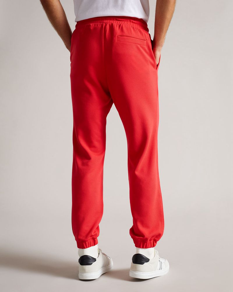 Ted Baker Downham Branded Jersey Jogger Byxor Herr Röda | ZEN-953471