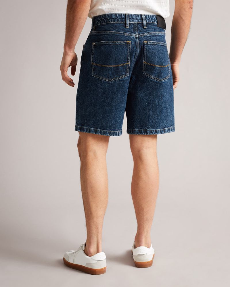 Ted Baker Dutson Denim s Shorts Herr Blå | FSL-234980