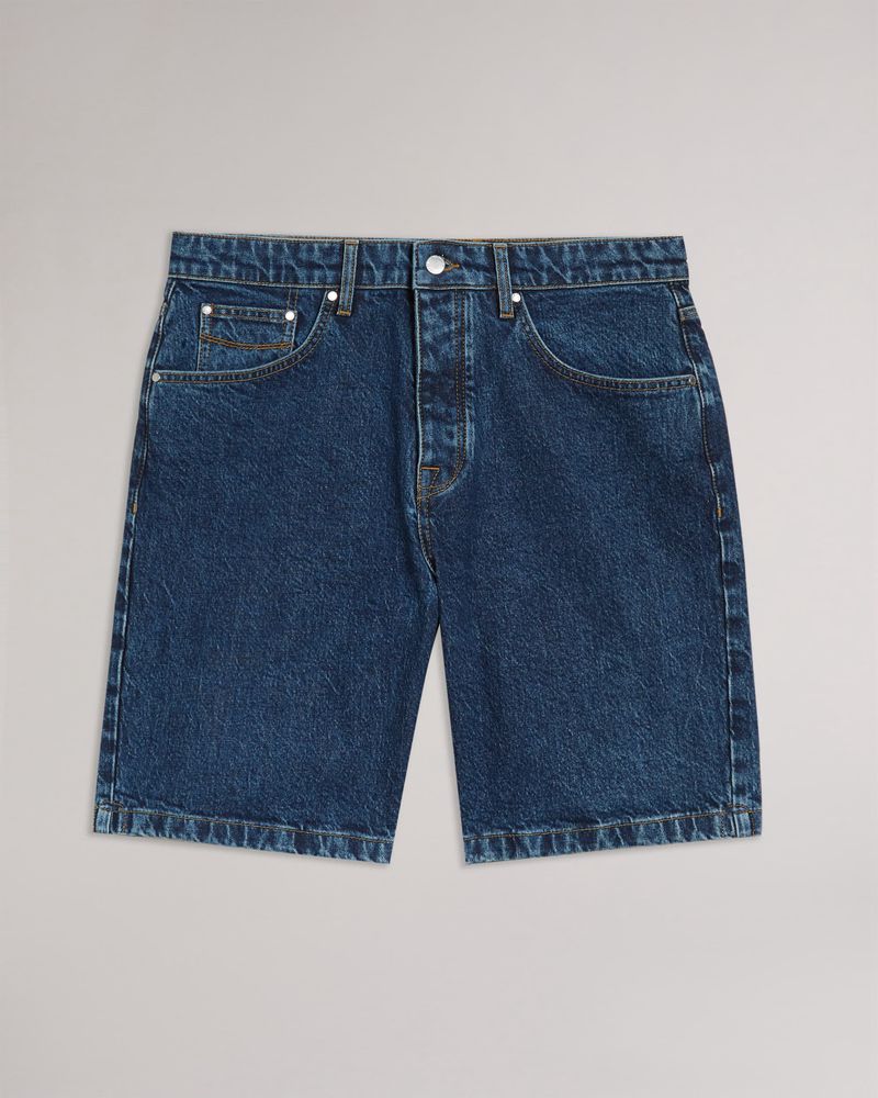 Ted Baker Dutson Denim s Shorts Herr Blå | FSL-234980