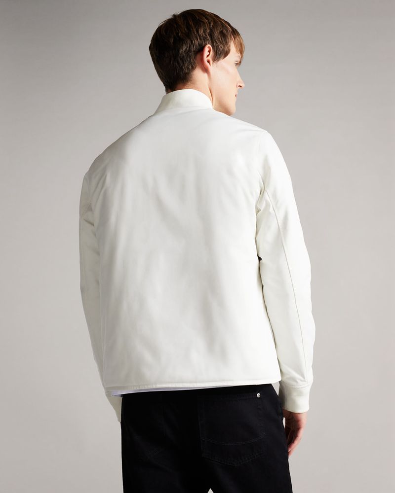 Ted Baker Eagley Wadded With Patch Jacka Herr Vita | RZW-516724