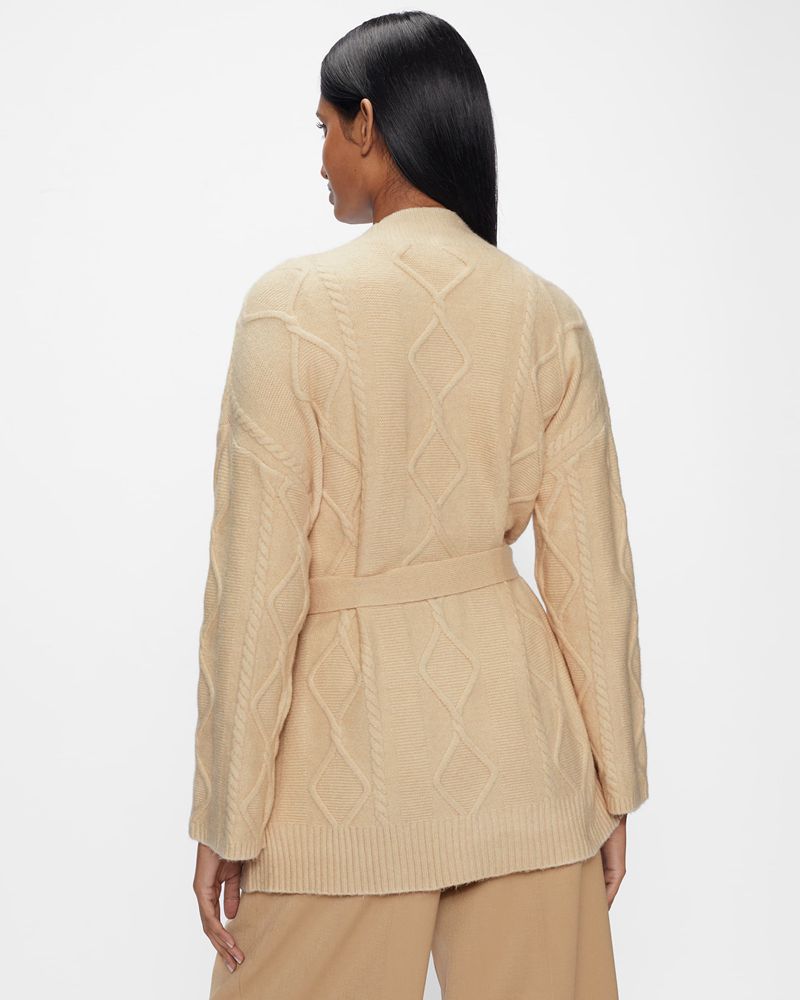 Ted Baker Elanora Cable Wrap Cardigan Stickat Dam Bruna | FNW-940578