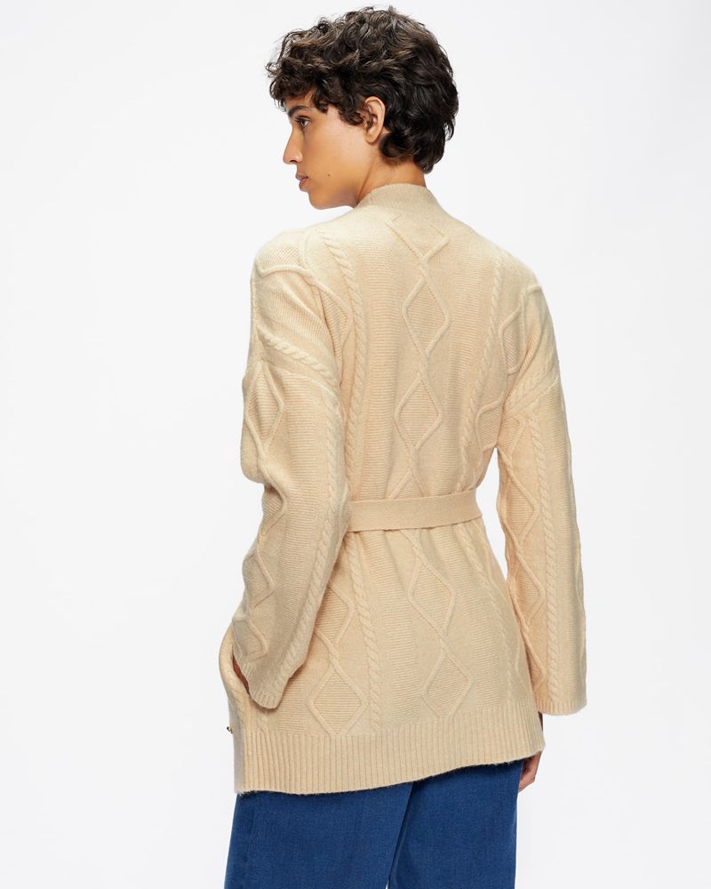 Ted Baker Elanora Cable Wrap Cardigan Stickat Dam Bruna | FNW-940578