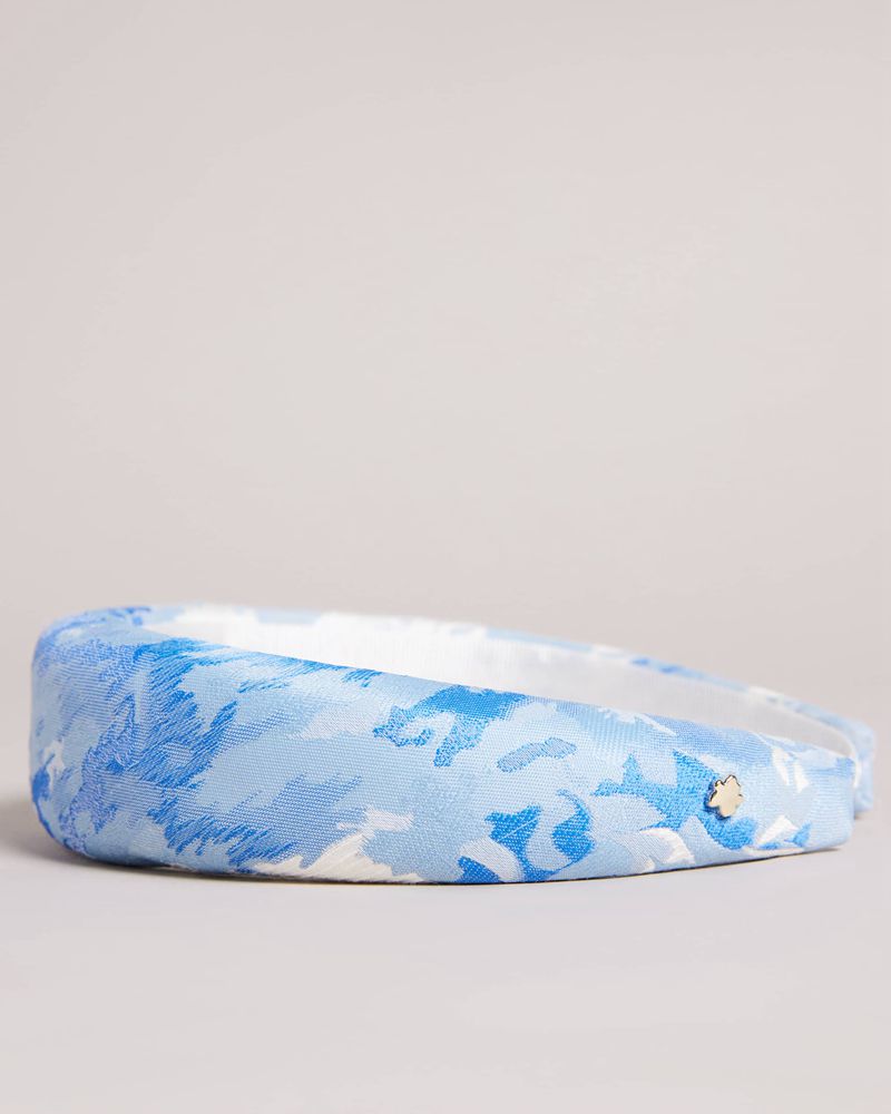 Ted Baker Elen New Romantic Printed Headband Halsduk Dam Blå | CPQ-817496