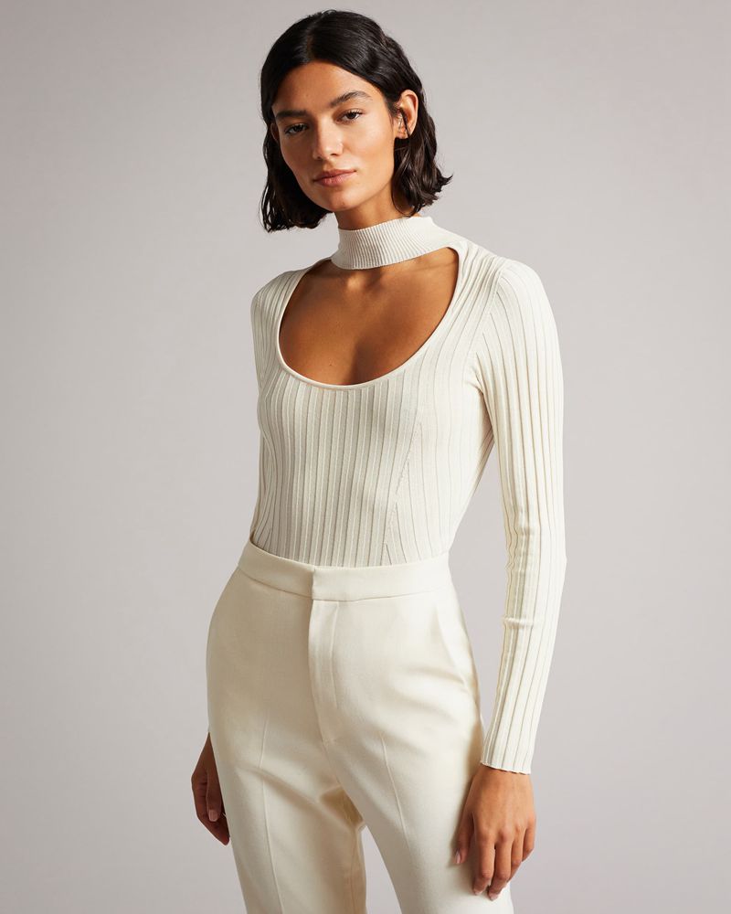 Ted Baker Eliane Knitted Bodysuit With Collar Detail Blast Dam Vita | FYK-195247