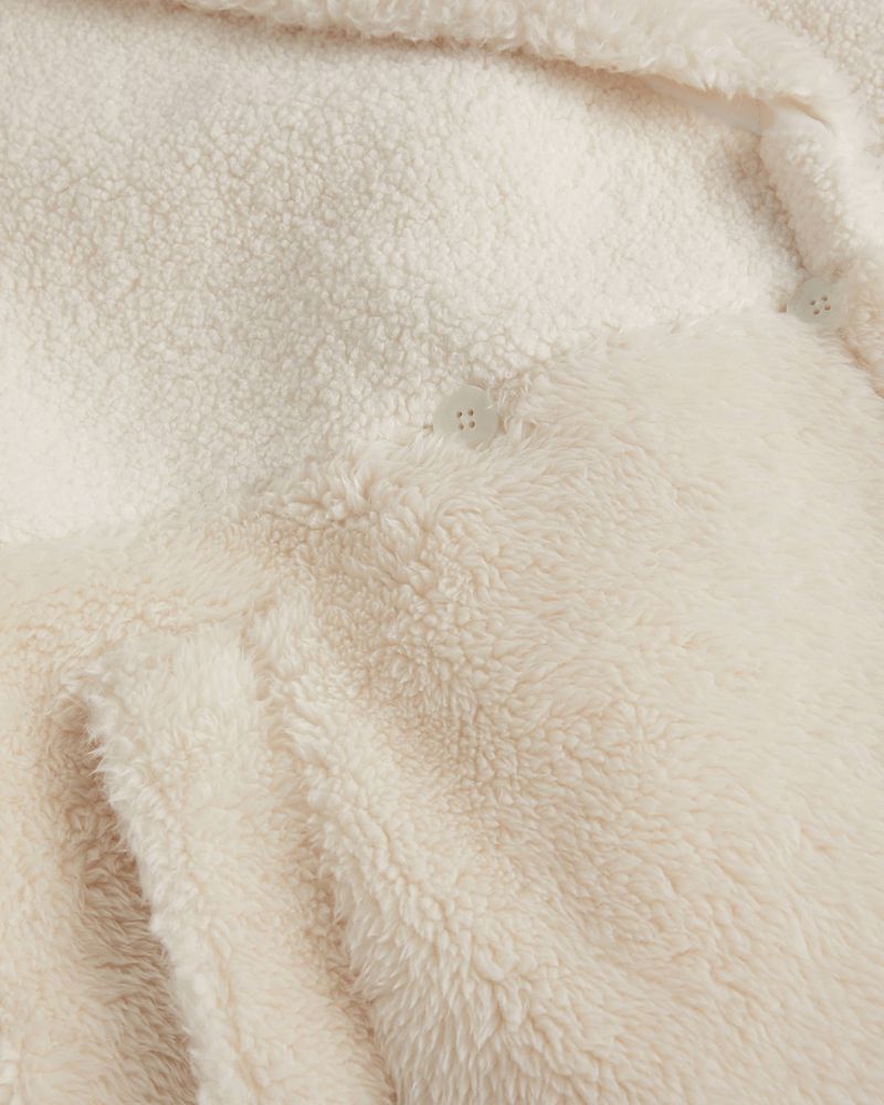 Ted Baker Emiliyy Mixed Fabric Faux Fur Cocoon Rockar Dam Vita | UEL-652871