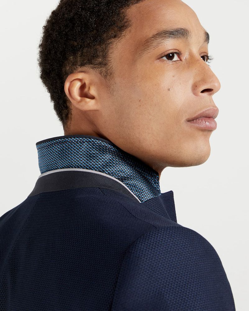 Ted Baker Eskk Semi Plain Blazer Blazers Herr Marinblå | NAF-607849