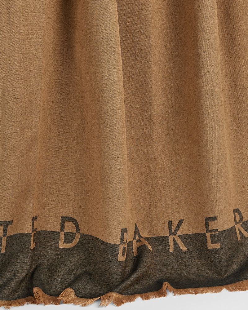 Ted Baker Esteli Ted Baker Logo Long Halsduk Dam Bruna | OVZ-083765
