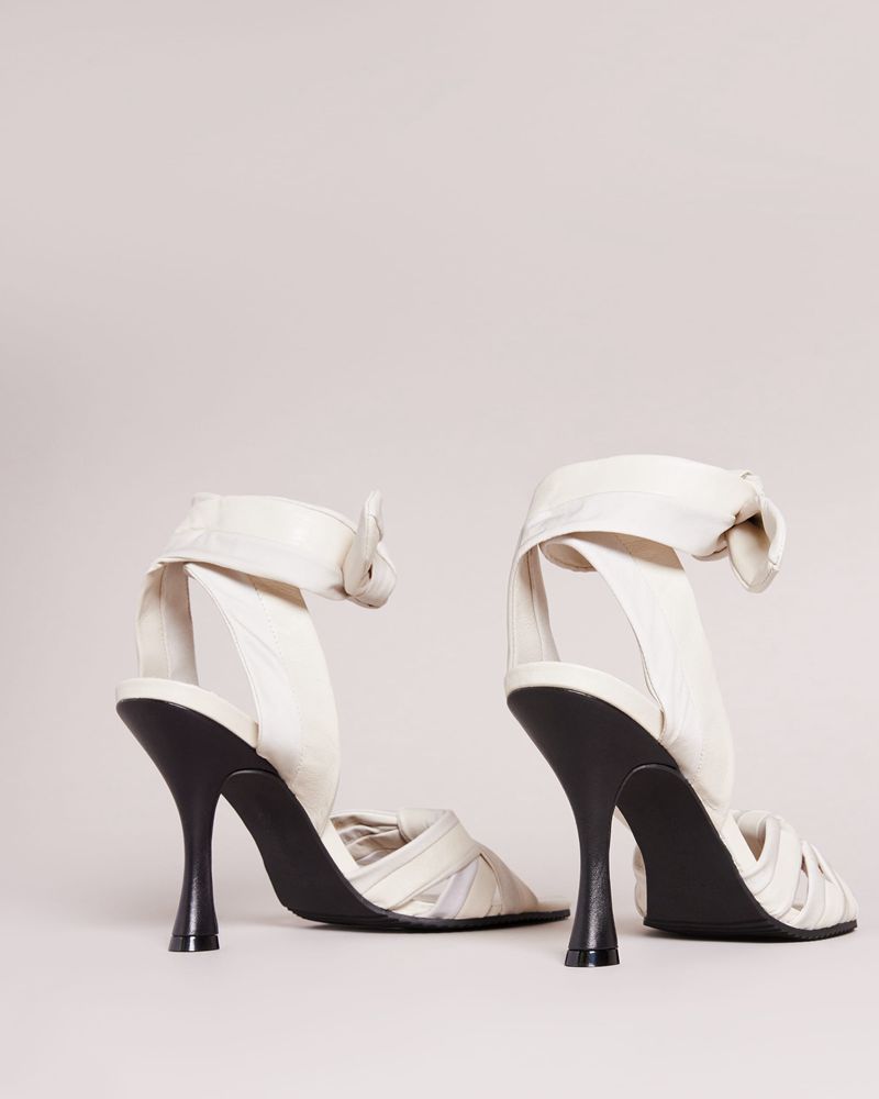 Ted Baker Ezrayah High Bows Höga Klackar Dam Vita | RYA-502347
