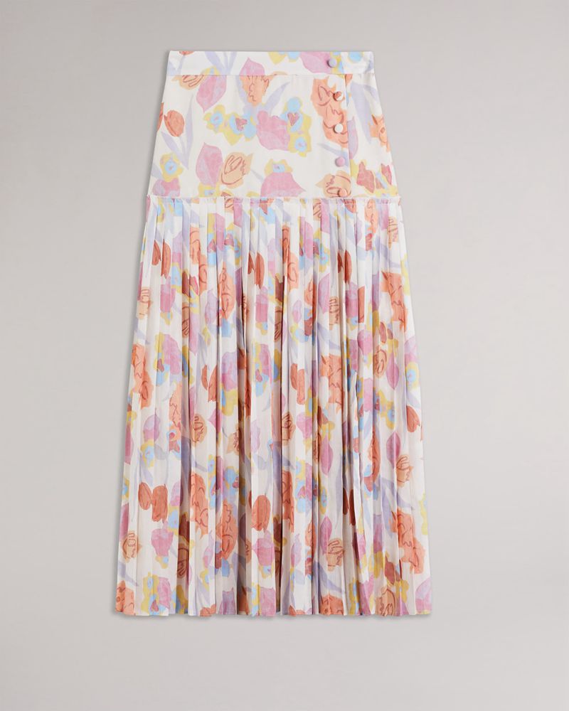 Ted Baker Faraahh Dropped Midja Midi Kjolar Dam Olika Färger | VAW-814029