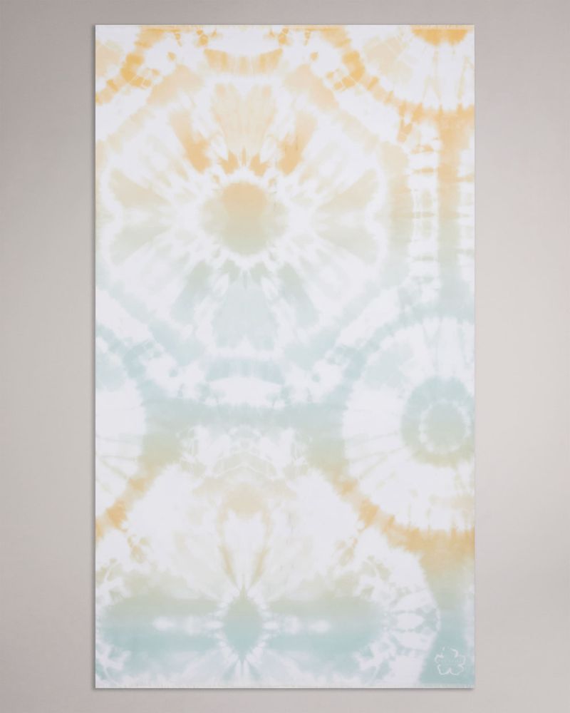 Ted Baker Farniya Sunburst Dye Effect Printed Halsduk Dam Orange | HYI-912675