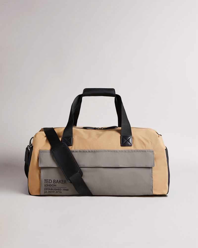 Ted Baker Fedwick Colour Block Weekendväska Herr Bruna | NPS-729568