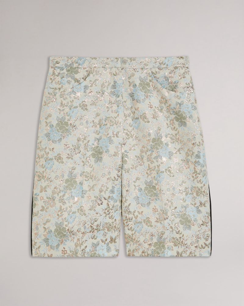 Ted Baker Ferrand Jacquard Long s Shorts Dam Silver | SHT-195238