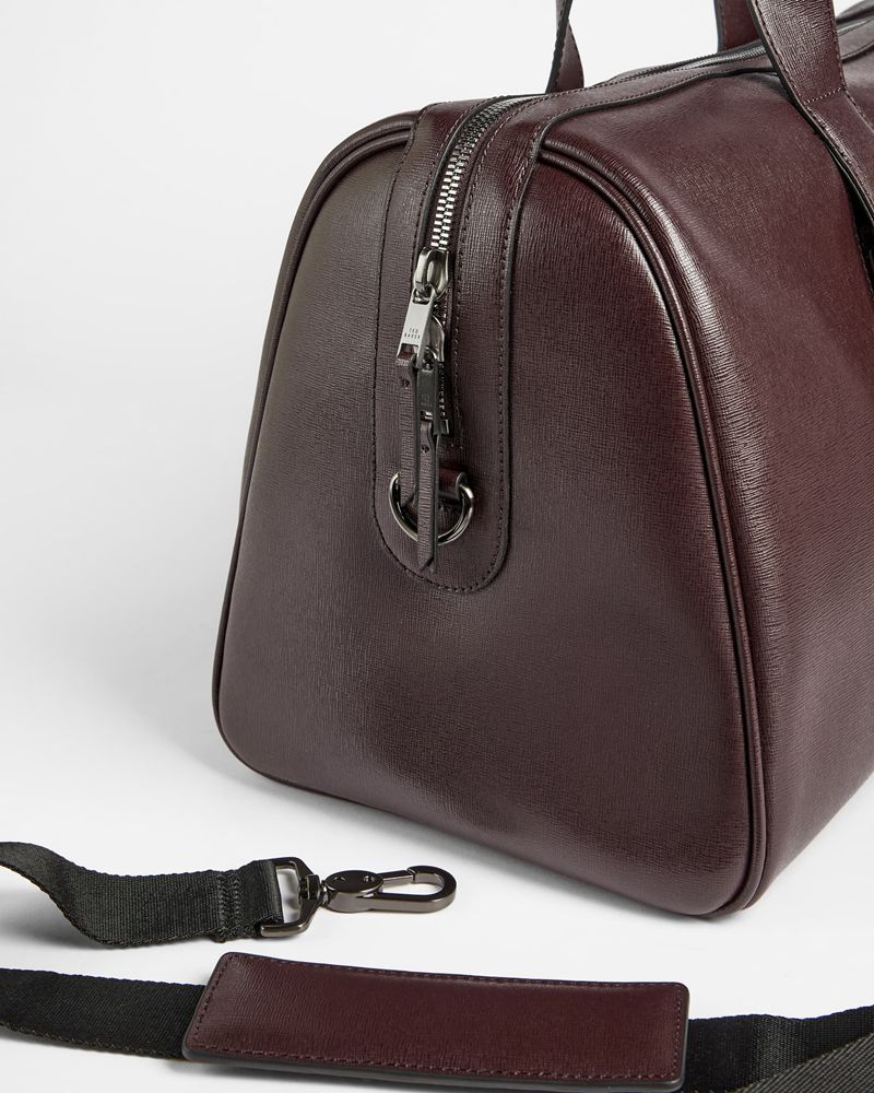Ted Baker Fidick Saffiano Läder Väska Herr Röda | JRI-809632