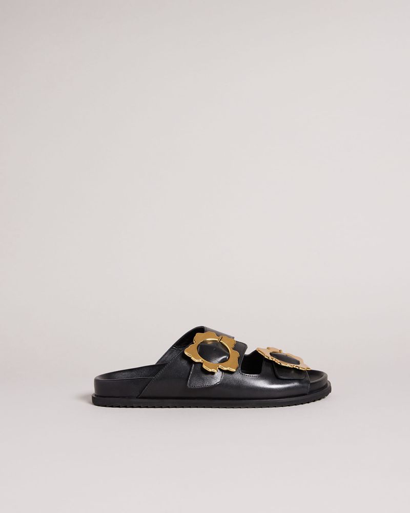 Ted Baker Flolah Magnolia Spännen Sandaler Dam Svarta | KPN-783621