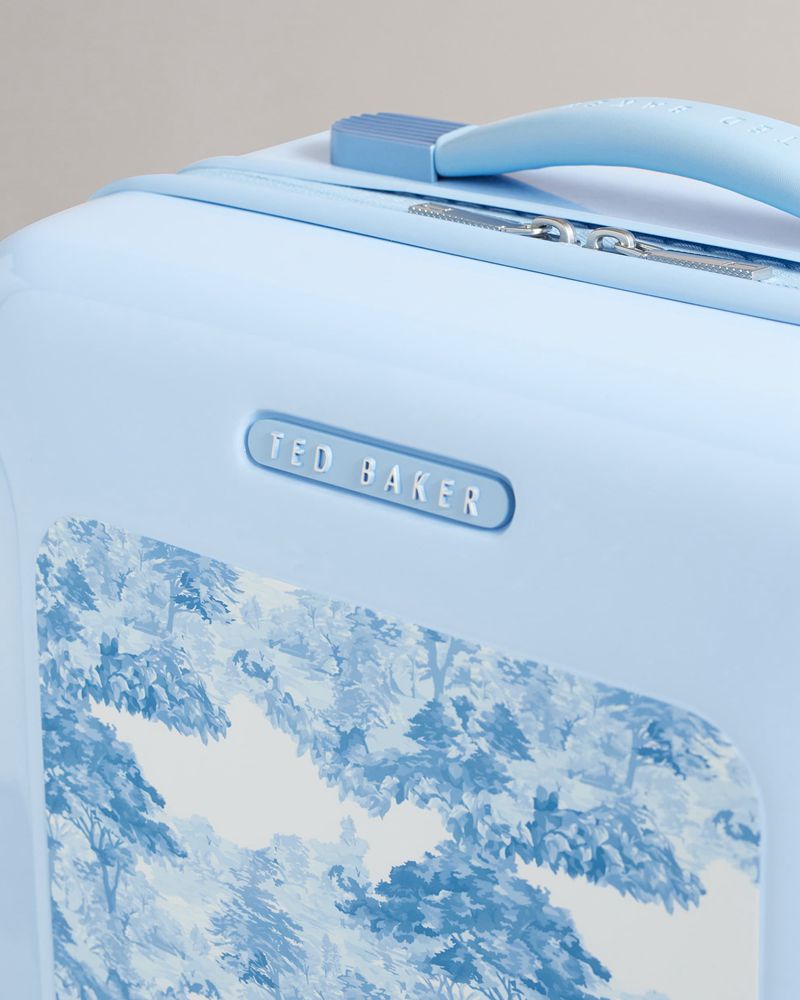 Ted Baker Flyyy Tbw0104 Blue Landscape Vanity Case Resväskor Dam Blå | FIR-298357