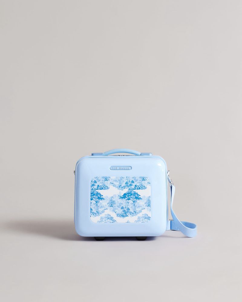 Ted Baker Flyyy Tbw0104 Blue Landscape Vanity Case Resväskor Dam Blå | FIR-298357