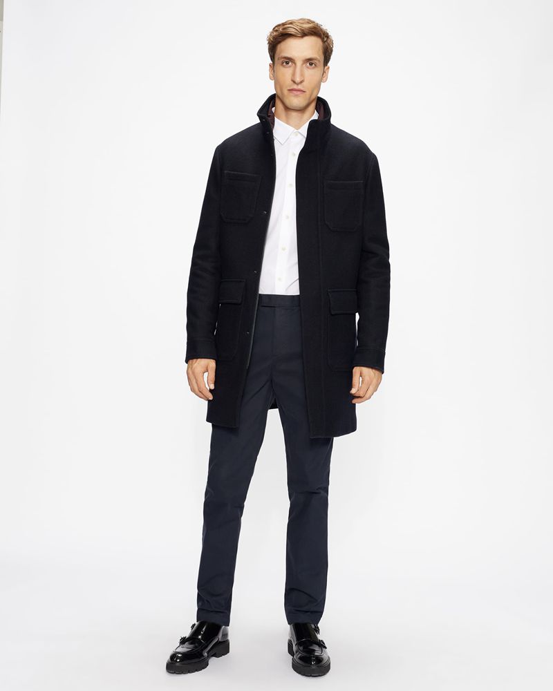 Ted Baker Fonik Poplin Skjorta Herr Vita | JZX-632471