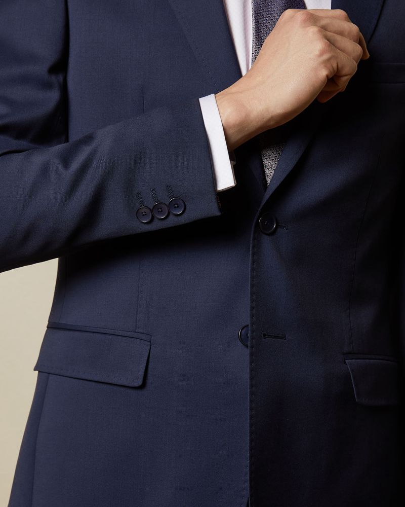 Ted Baker Francj Debonair Slim Fit Wool Kostymer Herr Marinblå | XPE-794201