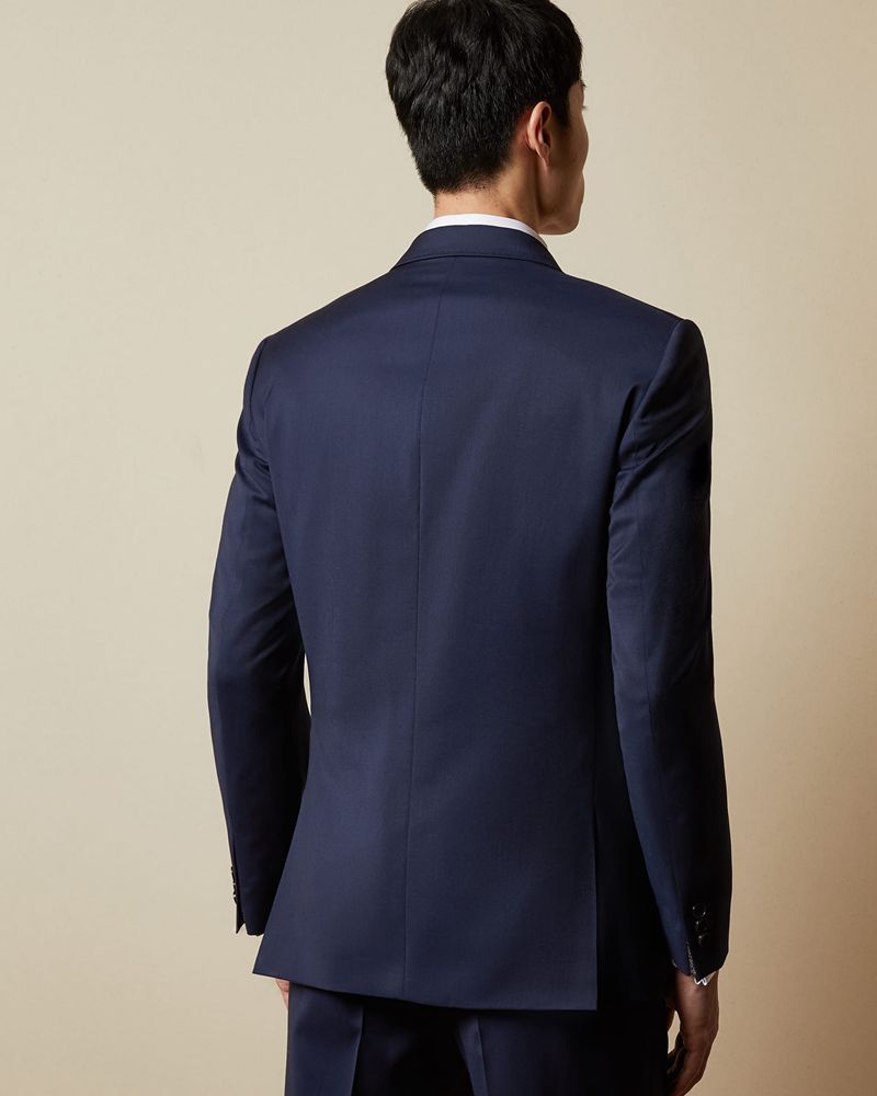 Ted Baker Francj Debonair Slim Fit Wool Kostymer Herr Marinblå | XPE-794201