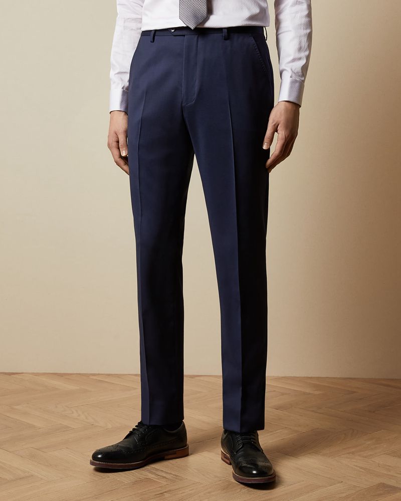 Ted Baker Franct Debonair Slim Fit Wool Kostymer Herr Marinblå | ONK-305971