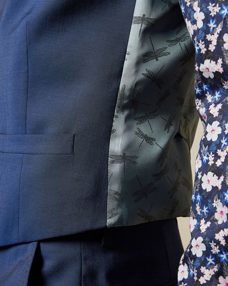 Ted Baker Francw Debonair Wool Midja Kostymer Herr Blå | KJF-574206