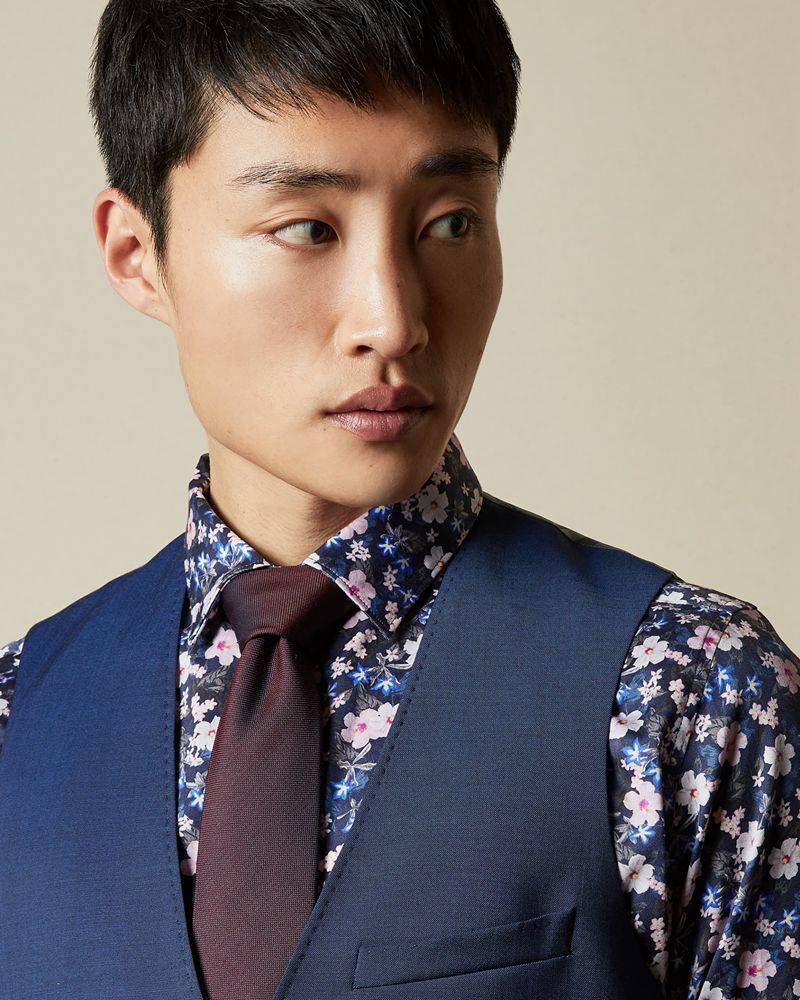 Ted Baker Francw Debonair Wool Midja Kostymer Herr Blå | KJF-574206