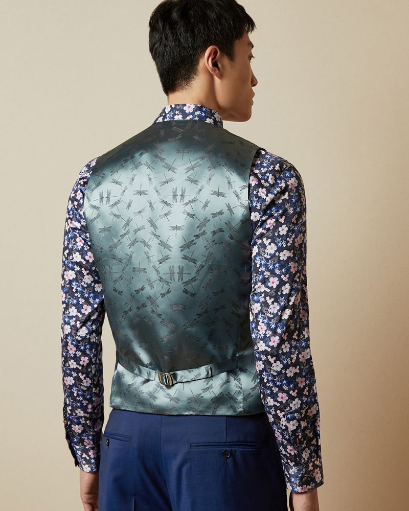 Ted Baker Francw Debonair Wool Midja Kostymer Herr Blå | KJF-574206