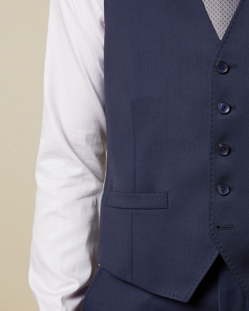 Ted Baker Francw Debonair Wool Midja Kostymer Herr Marinblå | OSF-268531
