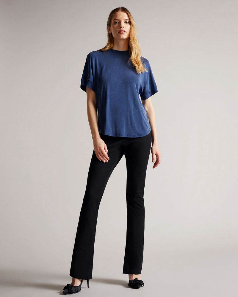 Ted Baker Freyyia Cupro Tee Blast Dam Blå | TMX-794065