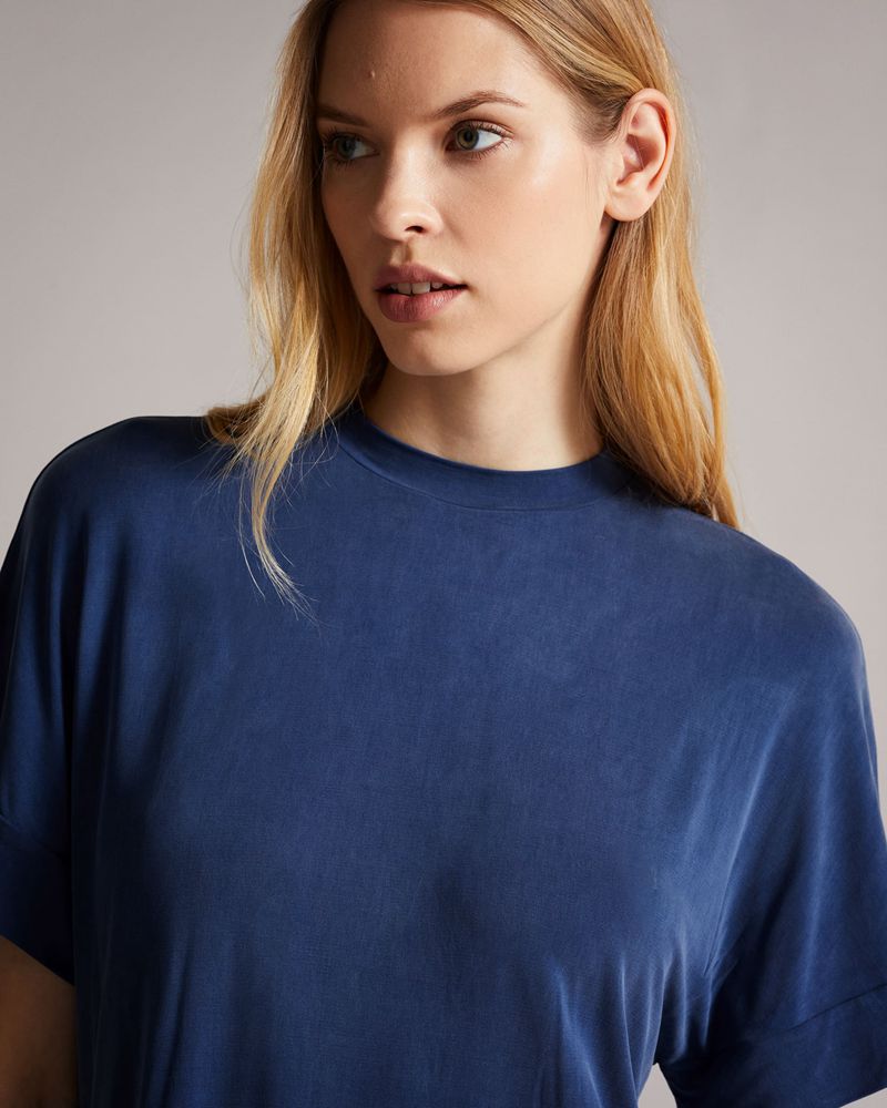 Ted Baker Freyyia Cupro Tee Blast Dam Blå | TMX-794065