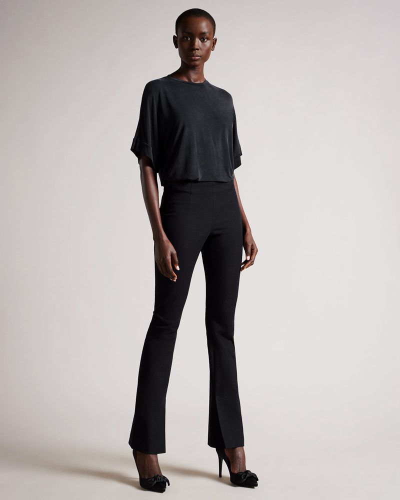Ted Baker Freyyia Cupro Tee Blast Dam Svarta | ZEY-192035