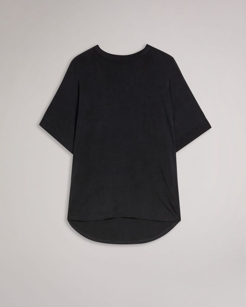 Ted Baker Freyyia Cupro Tee Blast Dam Svarta | ZEY-192035