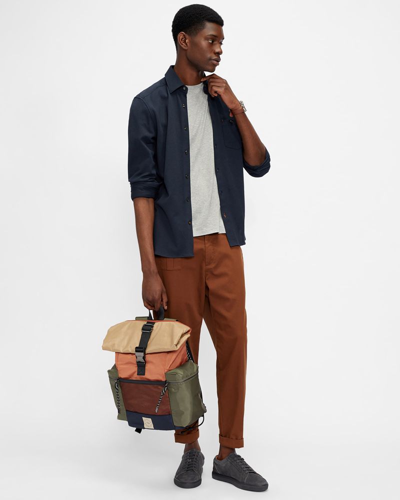 Ted Baker Funda Ss Regular Fit T Blast Herr Gray | KWQ-435672