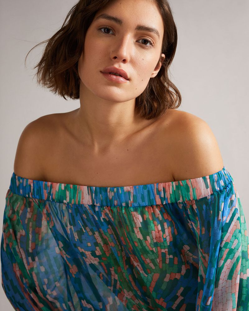 Ted Baker Galasia Off The Cover Up Badkläder Dam Blå | XNY-728415