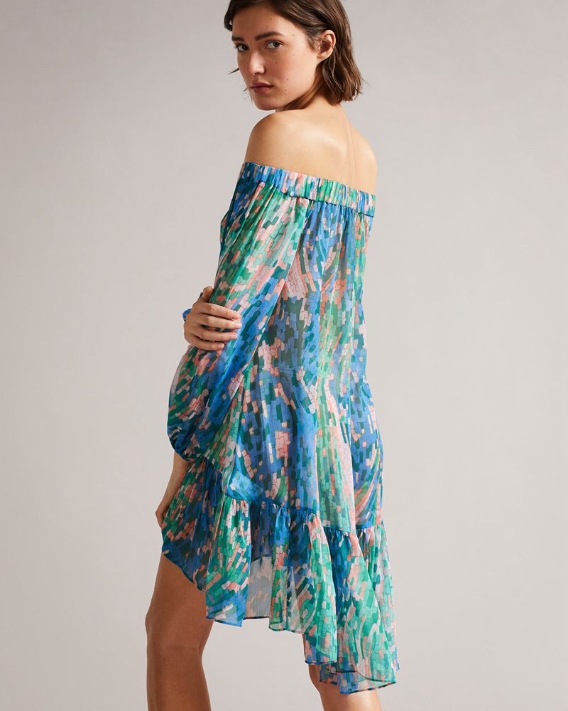 Ted Baker Galasia Off The Cover Up Badkläder Dam Blå | XNY-728415